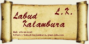 Labud Kalambura vizit kartica